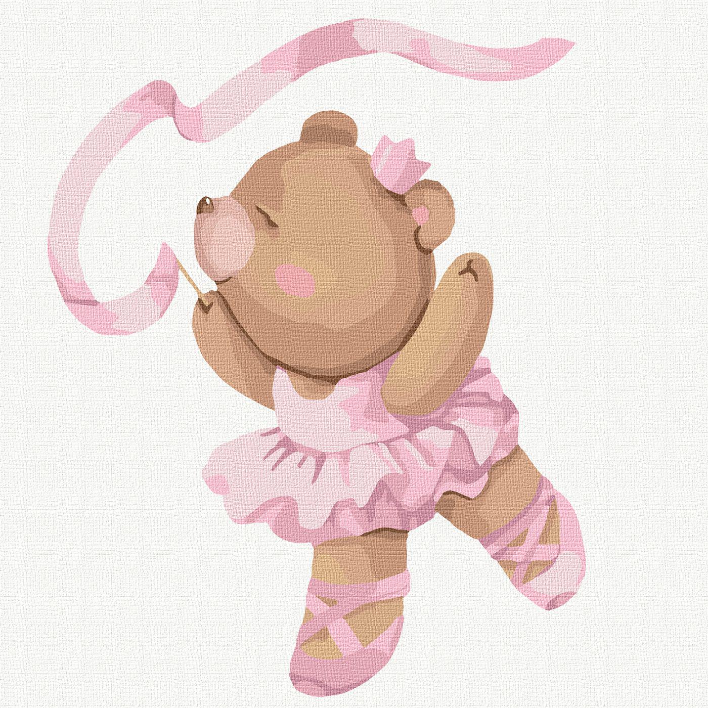 Картина по номерам Идейка Балеринка 30x30 см (Id-KHO6026)