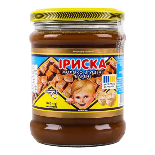 Молоко сгущенное Первомайский МКК Ириска варенная 470 г