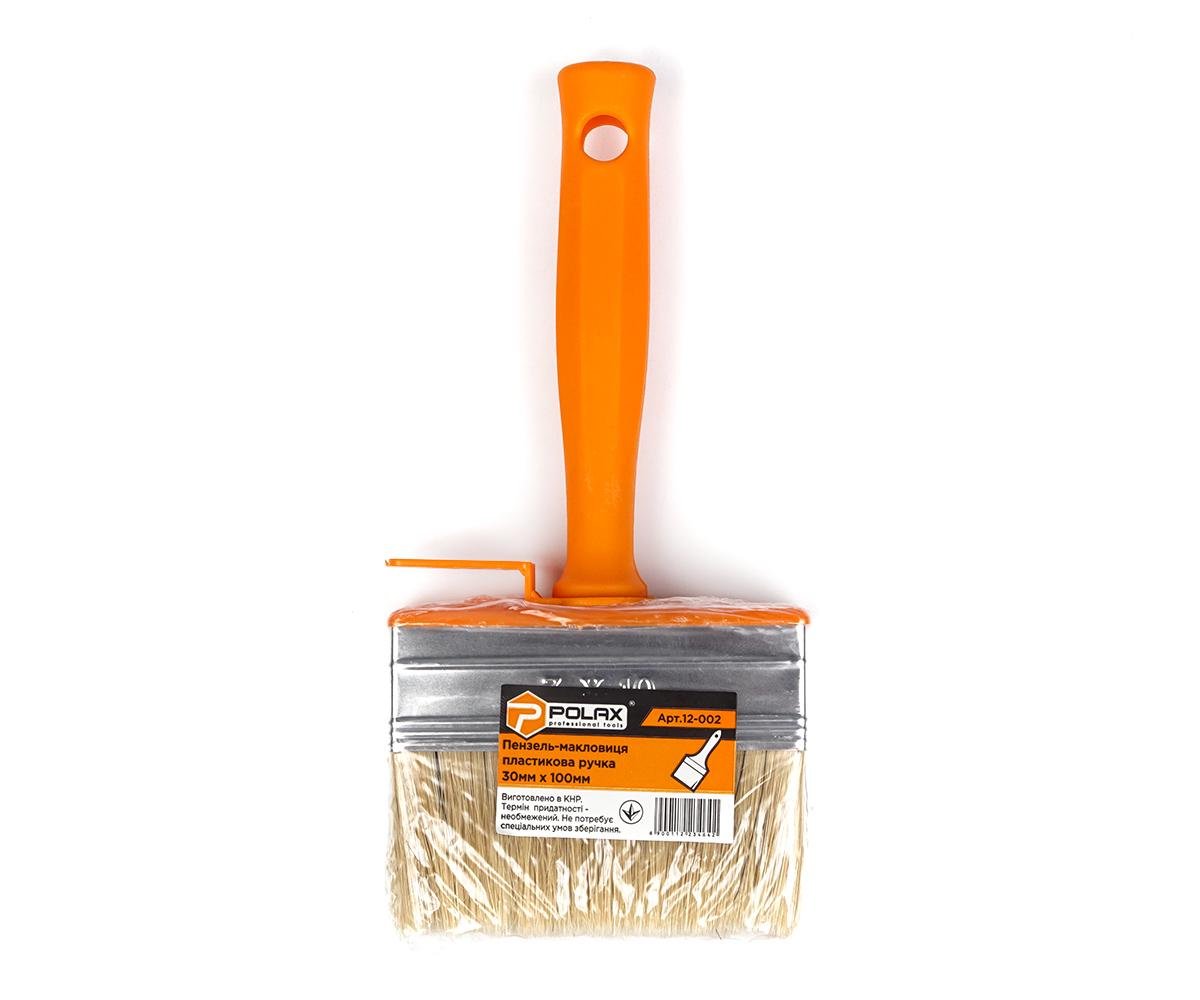 Кисть-макловица Polax пластиковая ручка 30х100 мм (12-002) - фото 2
