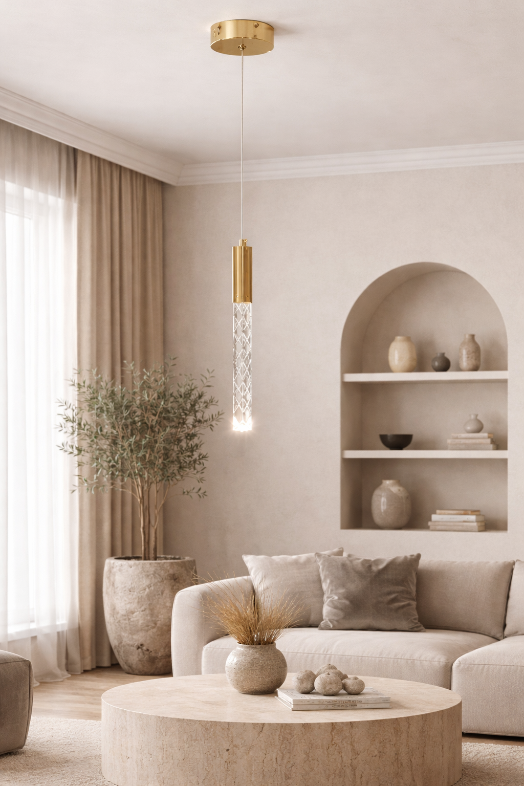Подвесной светильник Frozen Light LED нейтральный свет 5W (20384/1GD)