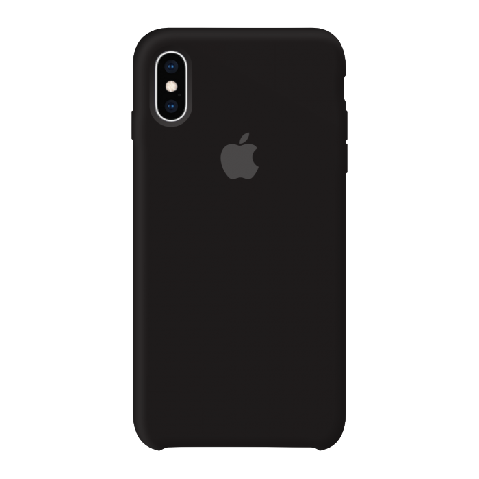 Оригинальный силиконовый чехол на Apple Iphone XS Max Black Оригинальный силиконовый чехол на Apple Iphone XS Max Black