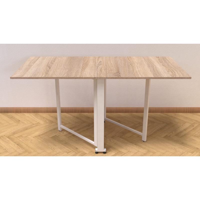 Стол-книга трансформер Ferrum-decor Orion 2 металл/ДСП Белый/Дуб Сонома (FRD-104593) Стол-книга трансформер Ferrum-decor Orion 2 металл/ДСП Белый/Дуб Сонома (FRD-104593)