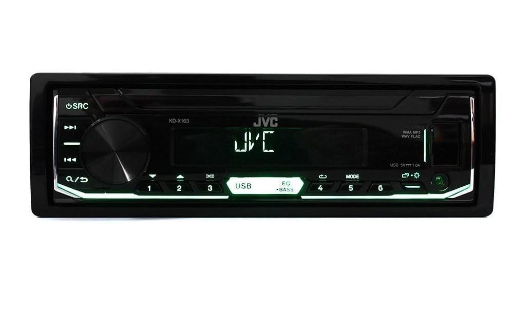 Автомагнитола JVC KD-X163 универсальная (1667569043)