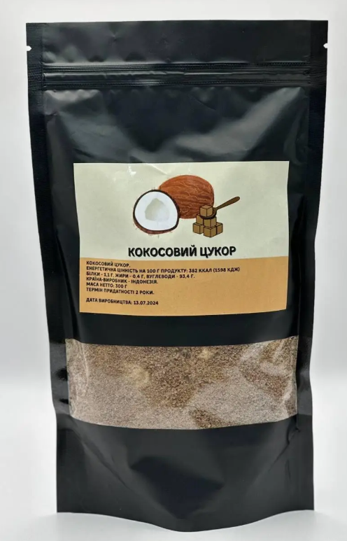 Кокосовый сахар 300 г Кокосовый сахар 300 г