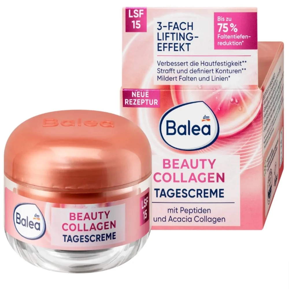 Крем антивозрастной дневной Balea Gesichtscreme Beauty Collagen с коллагеном SPF 15 50 мл (EPI-15102025-262)