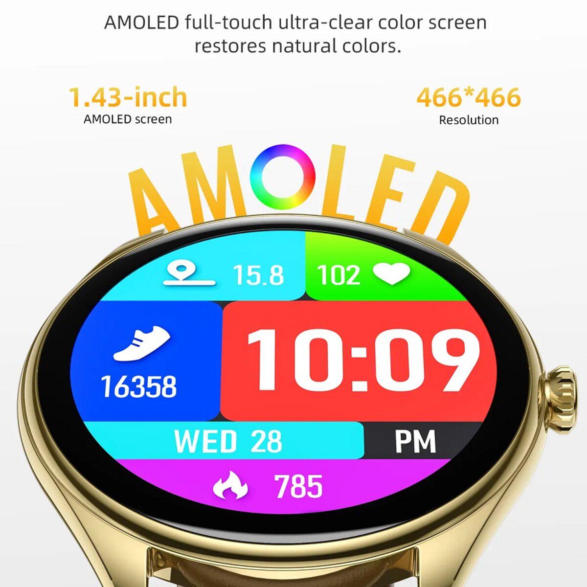 Смарт-годинник Hoco Y22 AMOLED Smart sport watch call version 1,43" 200 mAh BT5.3 Silver (6942007628990) - фото 3 Смарт-годинник Hoco Y22 AMOLED Smart sport watch call version 1,43" 200 mAh BT5.3 Silver (6942007628990) - фото 3