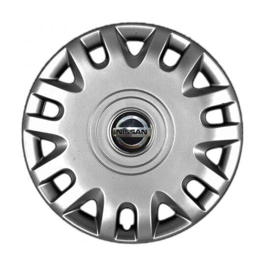 Автомобильные колпаки SKS 333 R15 с логотипом Nissan 4 шт. Серебристый
