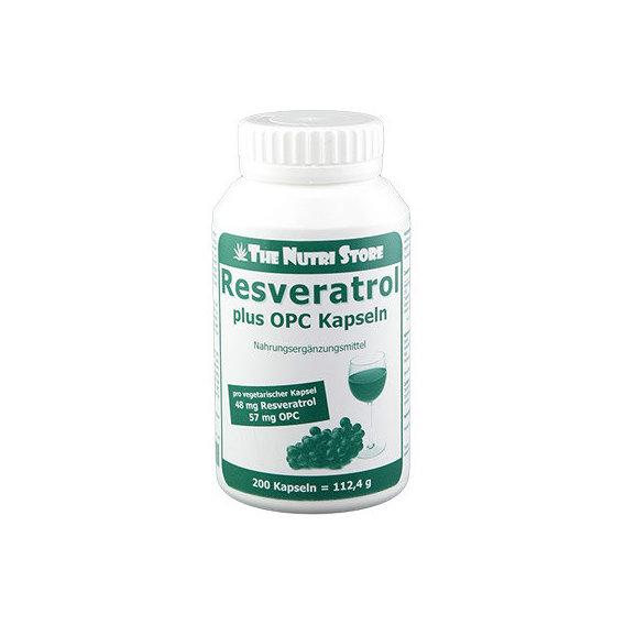 Ресвератрол The Nutri Store Resveratrol + OPC 48 мг/57 мг 200 Caps (ФР-00000016)