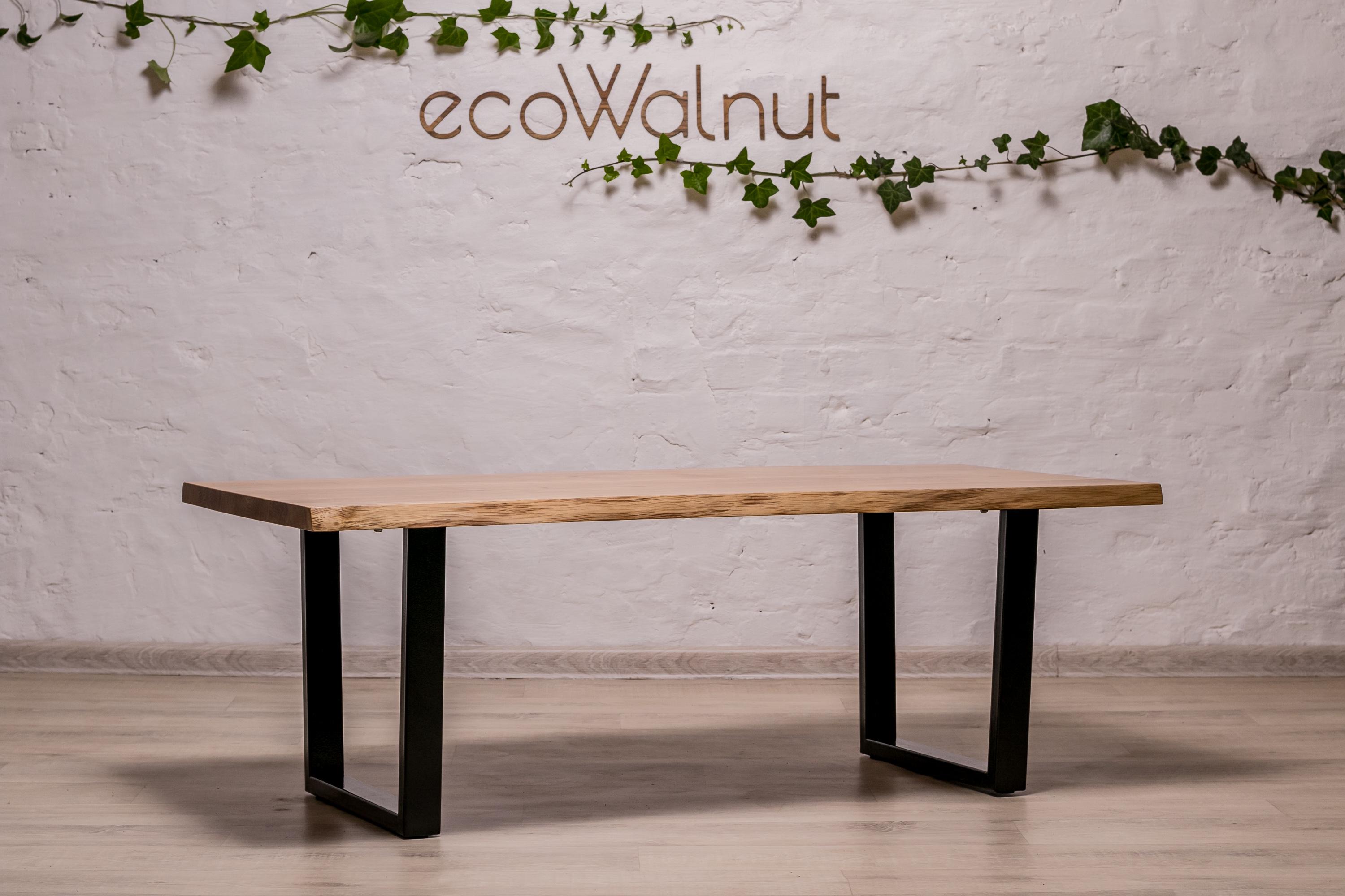 Стол кофейный журнальный EcoWalnut в стиле лофт с металлическими ножками M (Дуб EF-5.2) - фото 6