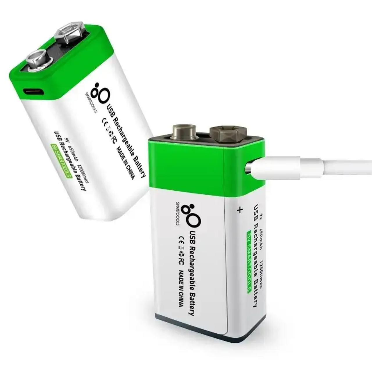 Крона аккумулятор Smartoools Li-ion TYPE-C 650 мАг 9V 2 шт. (1801384) - фото 4