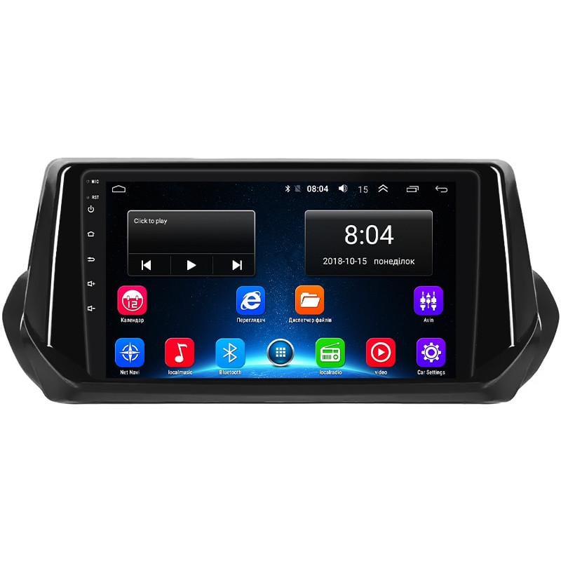 Магнітола штатна Lesko 9" для Peugeot 2008 II 2019- 1/16Gb Wi-Fi GPS Base