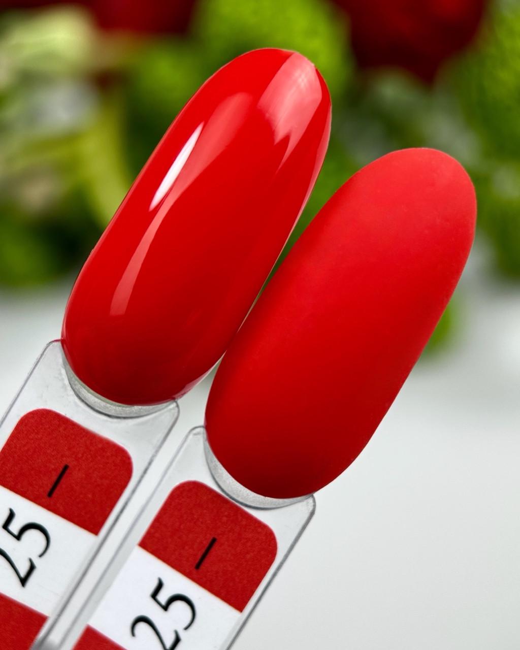 Гель-лак Crooz Gel Polish №25 8 мл Классический красный