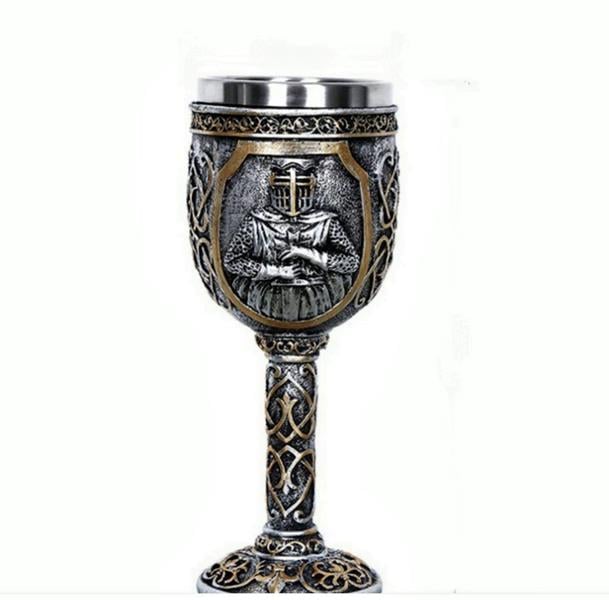 Келих Лицар Воін смола/полістоун/нежавіюча сталь 150 мл (36473) Келих Лицар Воін смола/полістоун/нежавіюча сталь 150 мл (36473)