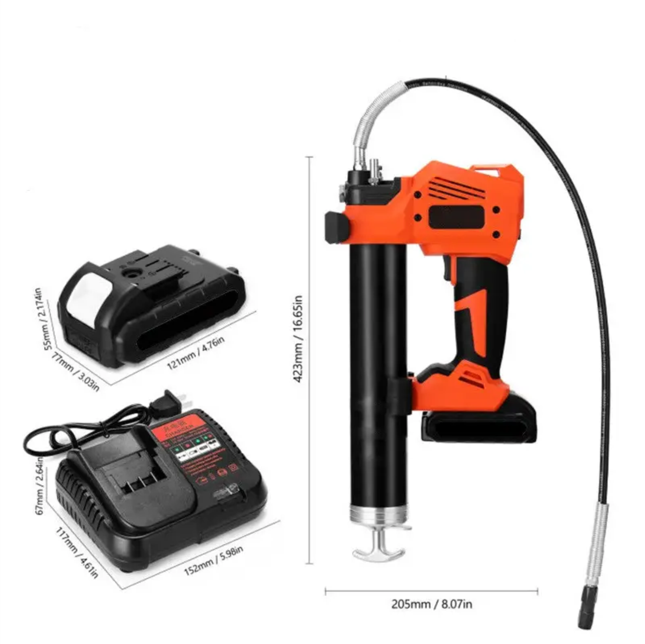Нагнетатель масла электрический с аккумулятором 20 V (482018914) - фото 3