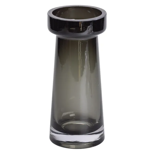 Ваза декоративная стеклянная Moluna 20 см Черный (HP-10-34)