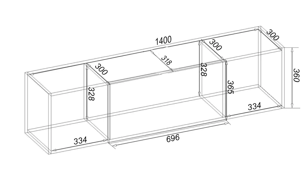 Полиця навісна Kontinent К-14 140х31,8х36 см Дуб Конкордія (85279341) - фото 2 Полиця навісна Kontinent К-14 140х31,8х36 см Дуб Конкордія (85279341) - фото 2