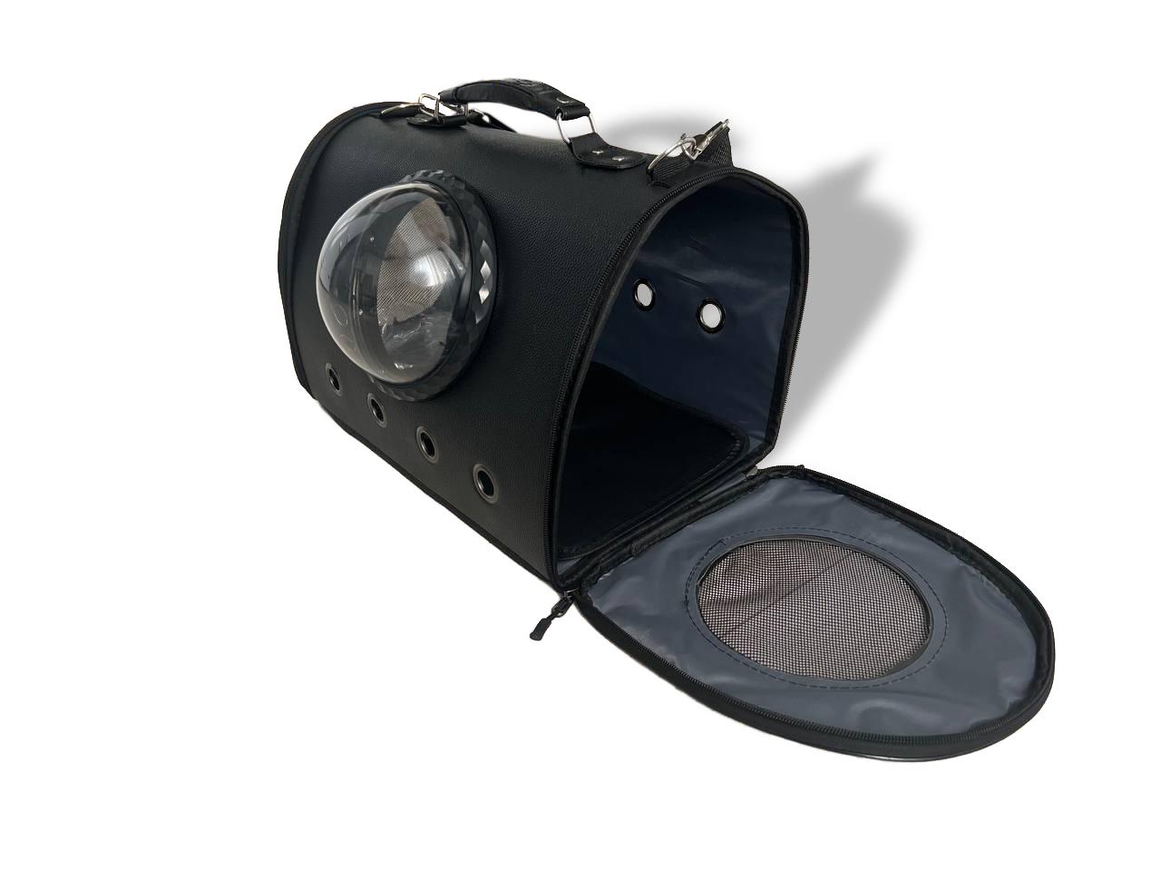 Сумка-переноска для собак і кішок з вентиляцією 44x26x31 см Чорний (ST0111) - фото 3