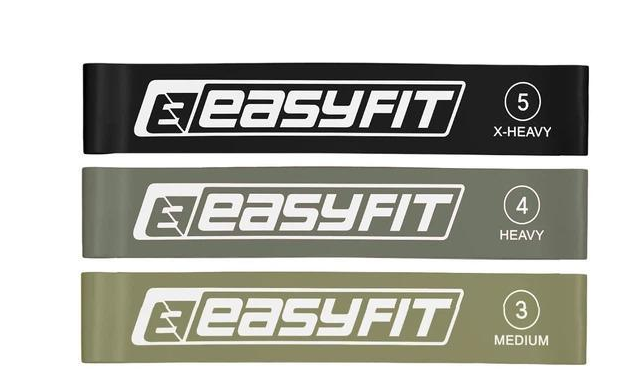 Резинки для фітнесу EasyFit MonoBand набір 3 шт.