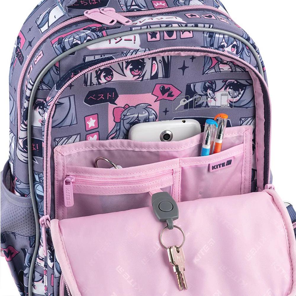 Шкільний набір KITE Education Anime Girl рюкзак/пенал/сумка для взуття (SET_K25-773M-5) - фото 7 Шкільний набір KITE Education Anime Girl рюкзак/пенал/сумка для взуття (SET_K25-773M-5) - фото 7