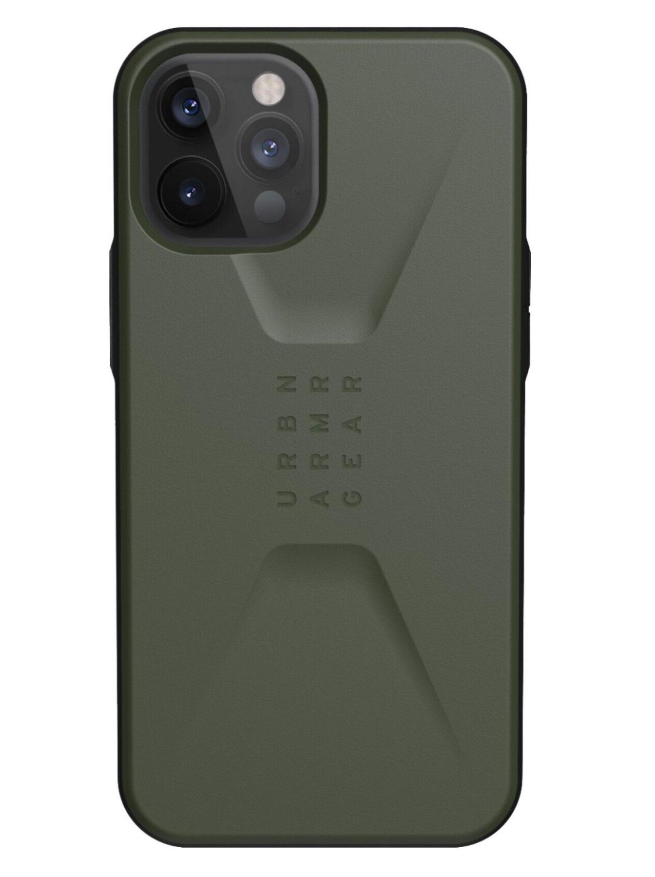 Чохол мілітарі протиударний UAG Civilian 11236D127272 для Iphone 12 Pro Max (6.7") Olive