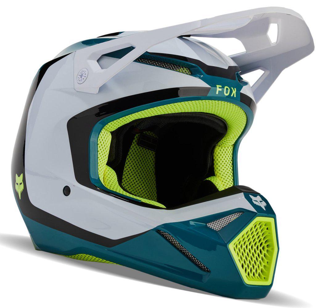 Мотошолом Fox V1 NITRO HELMET XL Maui Blue (30776)