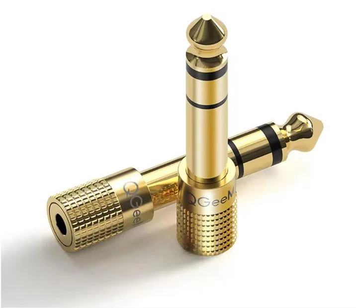 Адаптер QGeeM с разъемом 6,35 мм джек на 3,5 мм 1 шт.