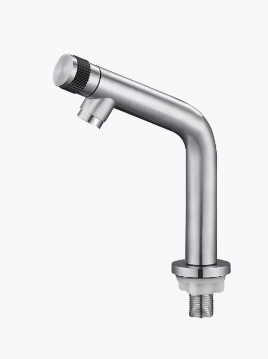 Смеситель-моно на холодную воду для умывальника MIXXUS Mono-05.SUS из нержавеющей стали SUS304 (MI6134)