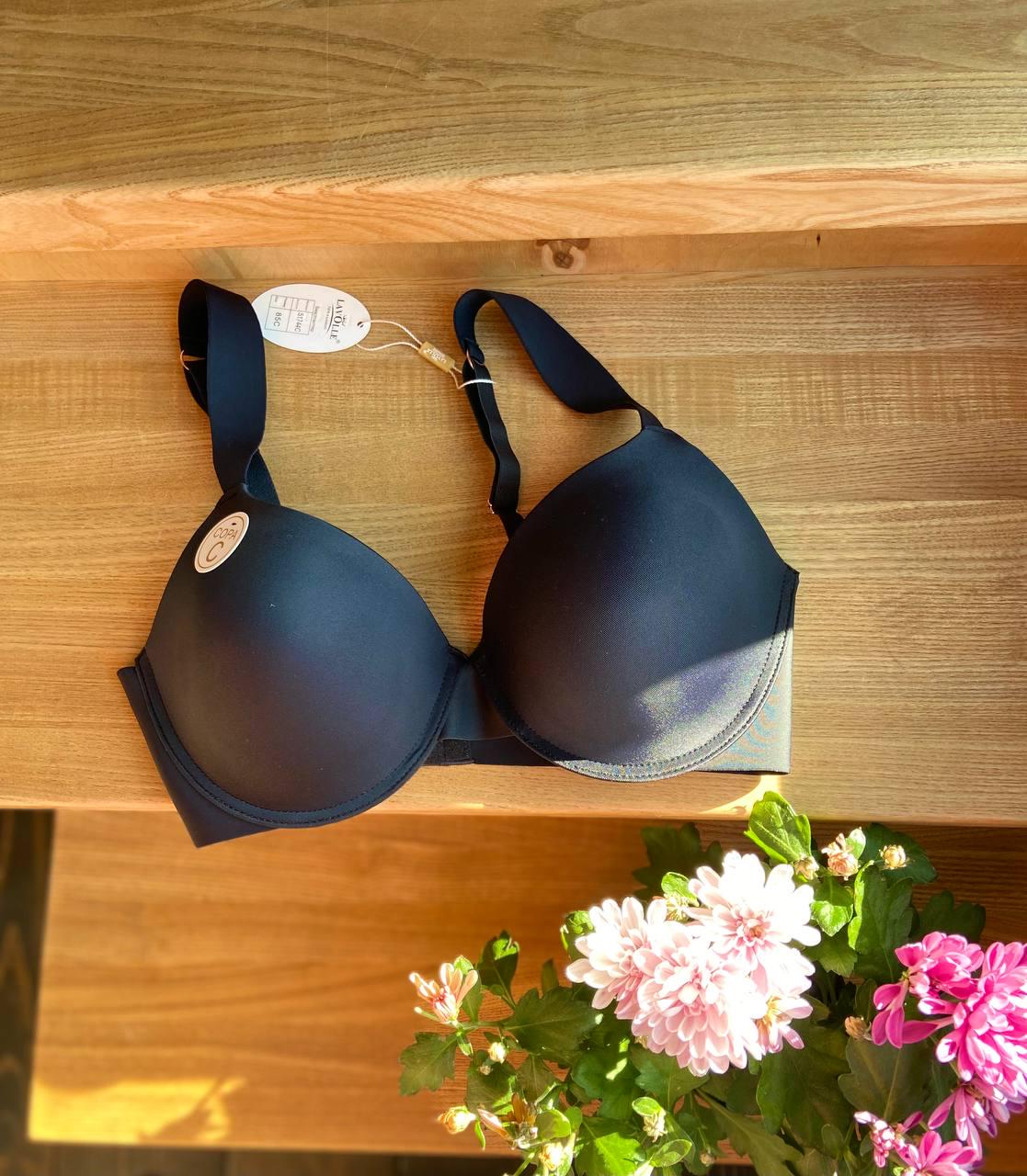 Бюстгальтер бесшовный с формованными чашками 90C Черный (51744-1)