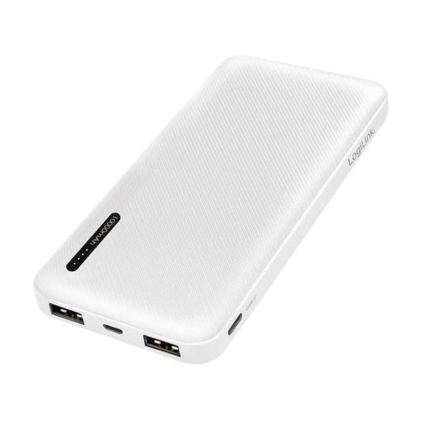 Повербанк Logilink PA0257W, Fast Charge, 2,4A, 10000 mAh White (29caa1-16182)