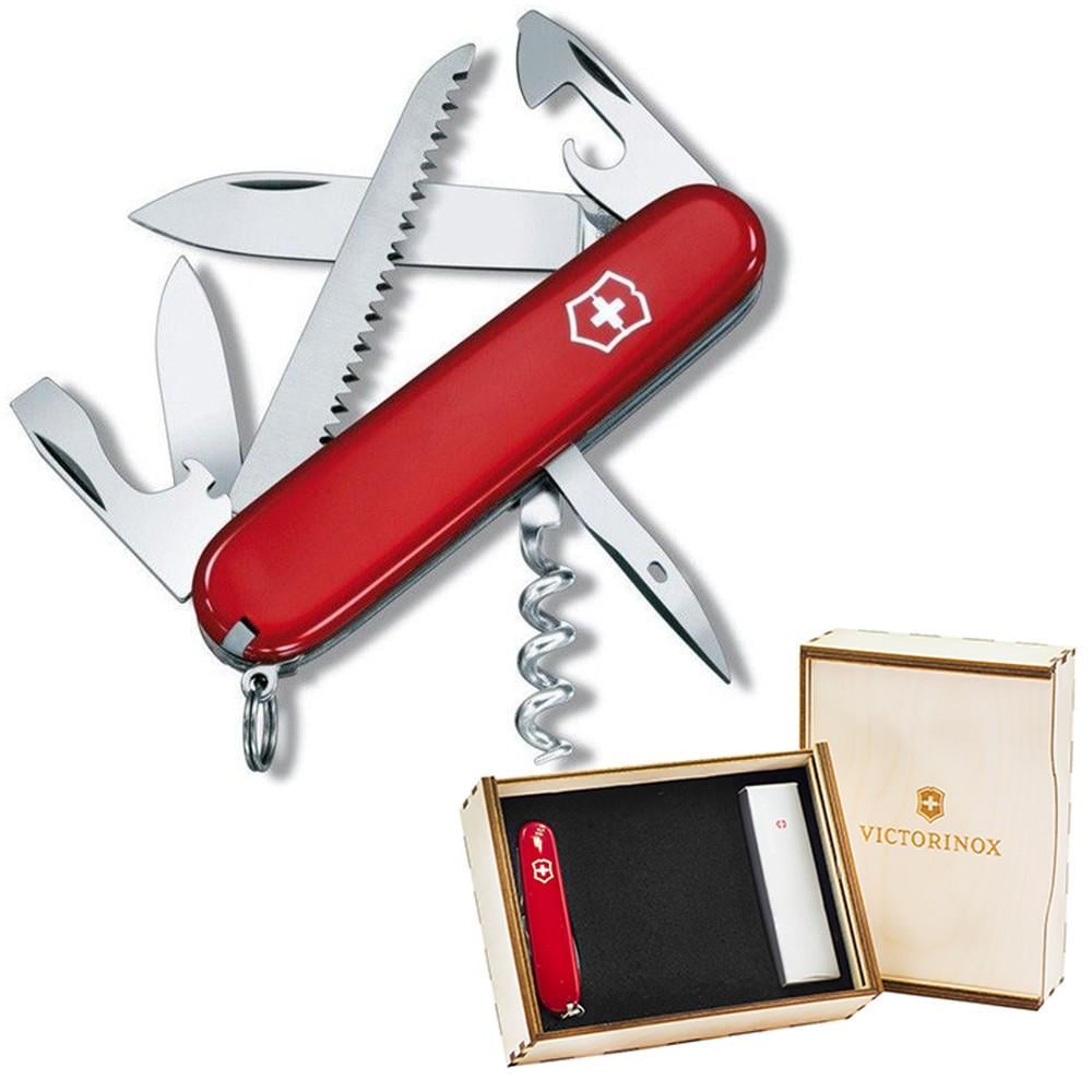 Комплект Victorinox Нож швейцарский Camper 1.3613 91 мм в подарочной коробке (vix-2)
