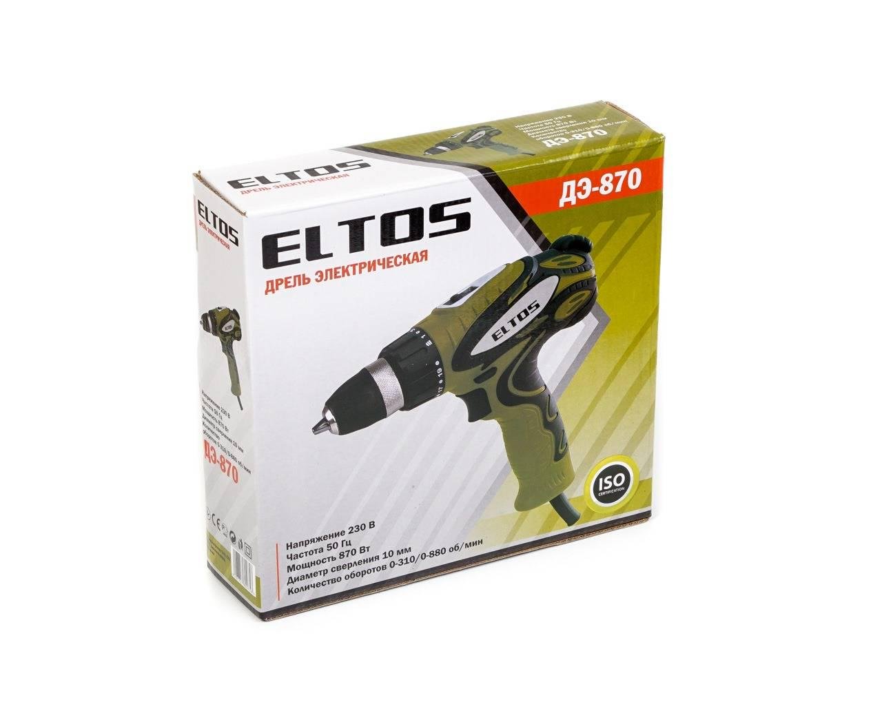 Дрель-шуруповерт Eltos ДЭ-870 - фото 3 Дрель-шуруповерт Eltos ДЭ-870 - фото 3