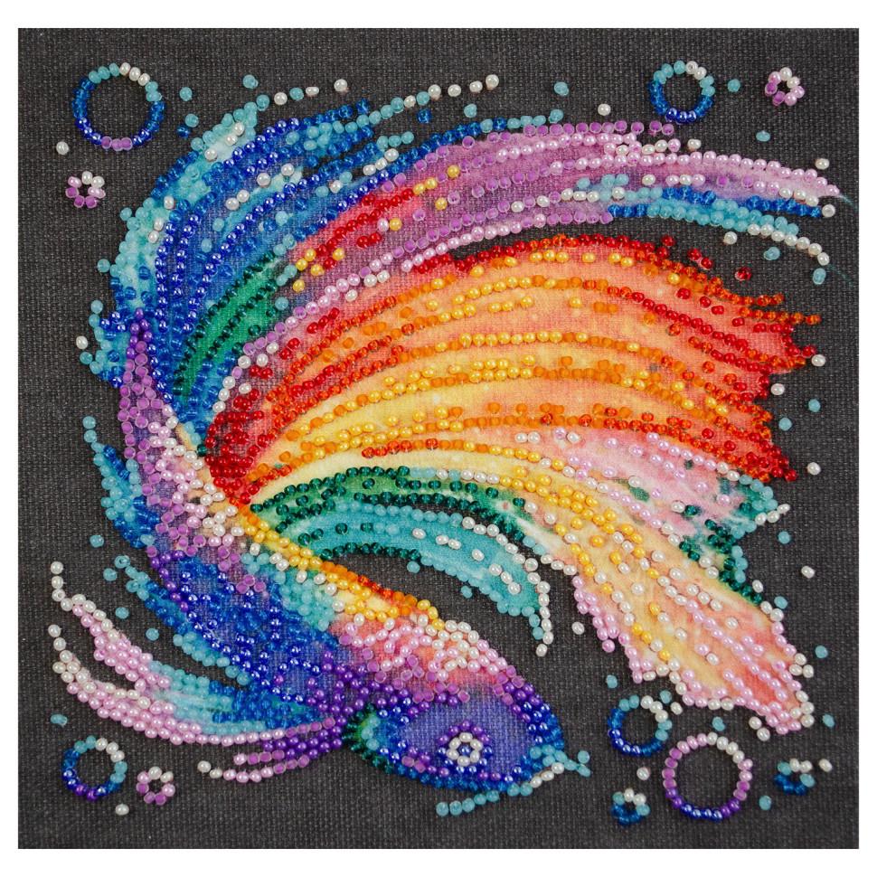 Набор для вышивки бисером Abris Art Разноцветный 15х15 см (AM-245)