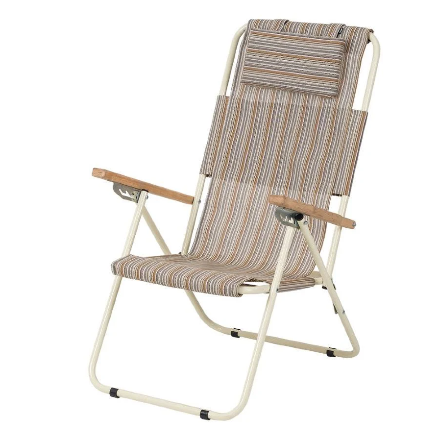 Кресло туристическое раскладное Vitan Ясень Бежевая полоска (2110015) Кресло туристическое раскладное Vitan Ясень Бежевая полоска (2110015)