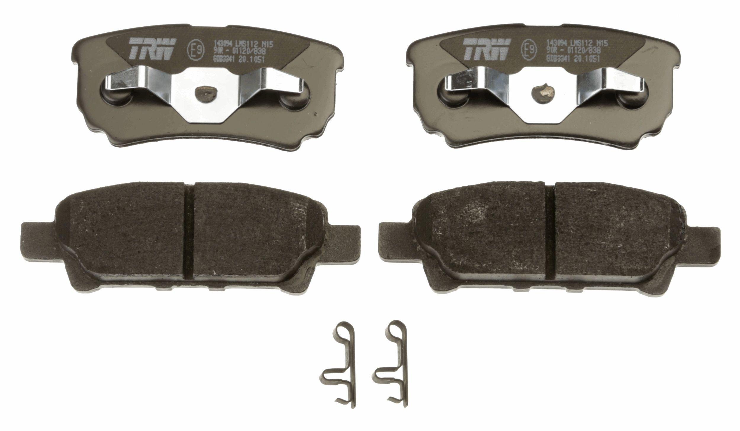 Комплект тормозных накладок дисковый тормоз TRW GDB3341