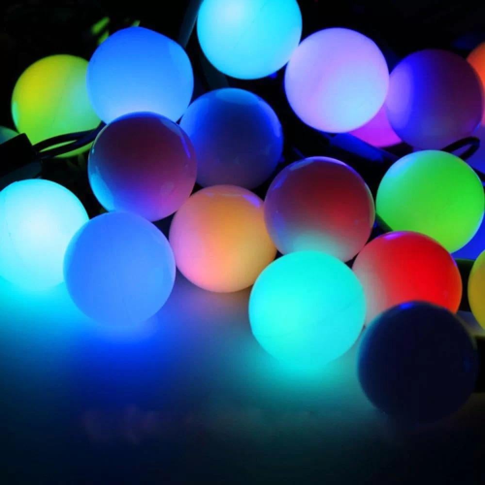 Гирлянда Шарики LED 100 Ø 23 мм RGB (1-94)