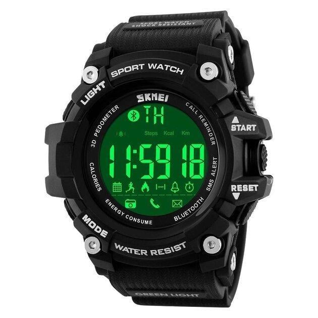 Смарт часы наручные мужские Skmei 1227 Black (12373) Смарт часы наручные мужские Skmei 1227 Black (12373)