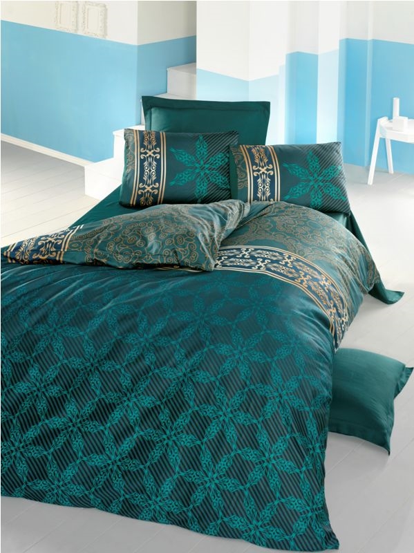 Комплект постельного белья Victoria Sateen Alisa 200х220 см/50х70 см 2 шт./70х70 см 2 шт. Зеленый