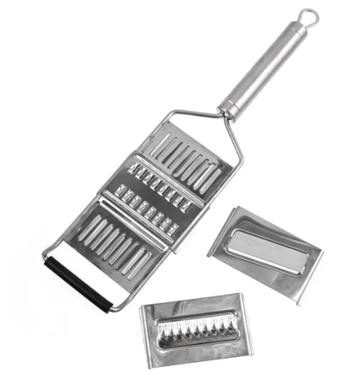 Тертка металева Grater About 260G з ручкою та насадками 3 шт. (17945454)