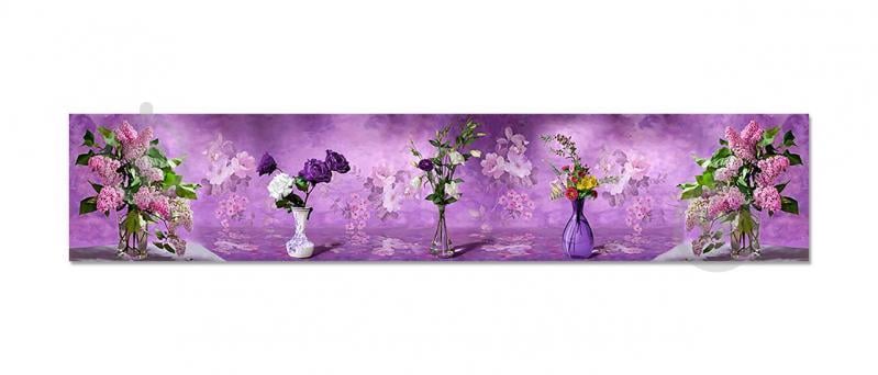 Наклейки кухонный фартук  Zatarga  "Сирень" 600х3000 мм Фиолетовый (Z180329/2)