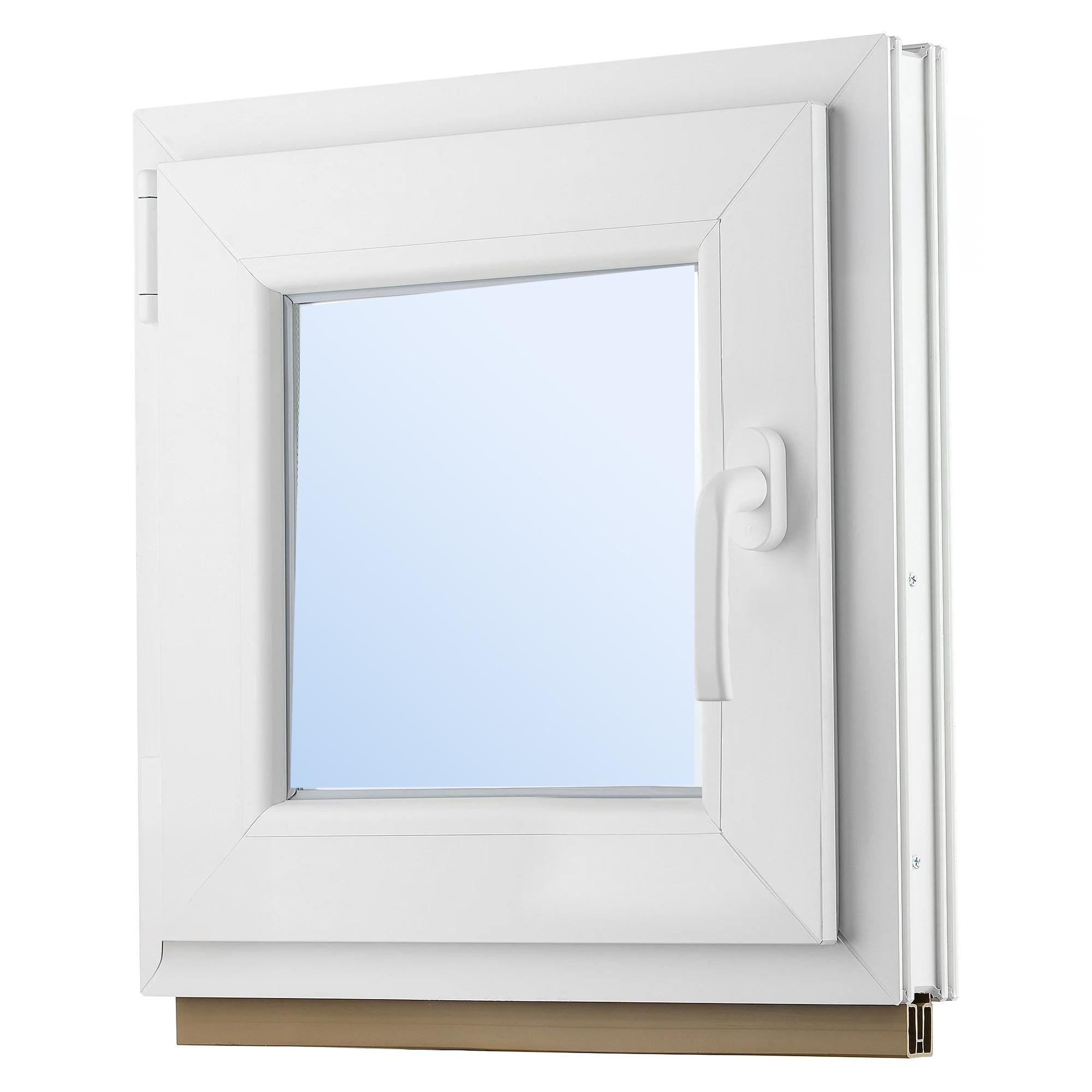 Вікно металопластикове поворотно-відкідне WDS Miroplast двокамерний склопакет 500х600 мм (4-8-4-12-4)