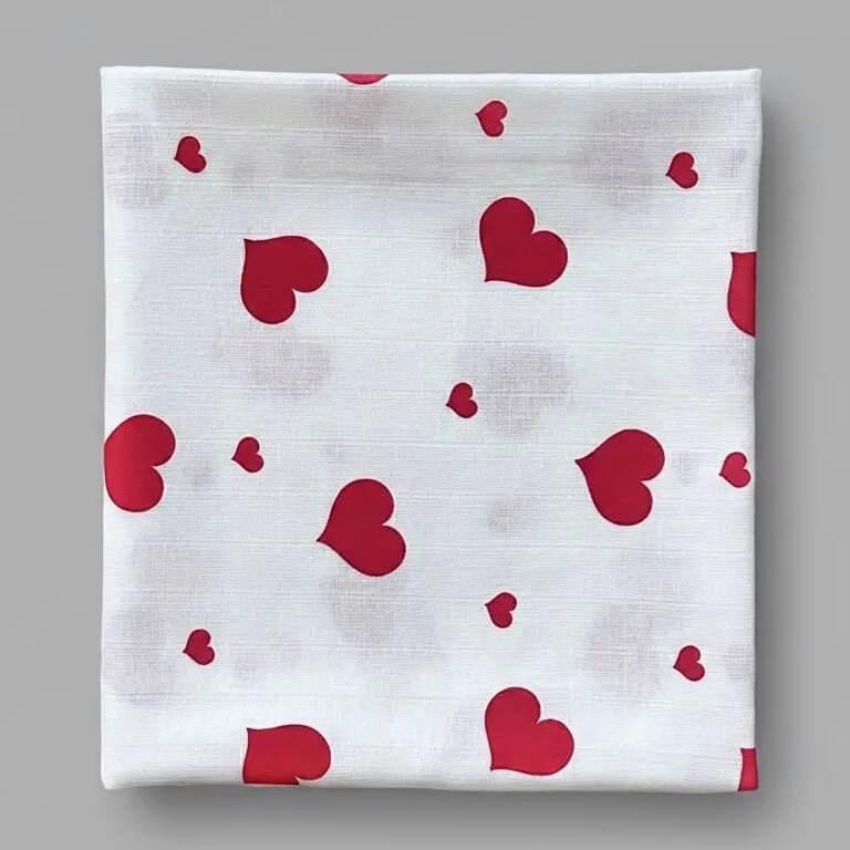Пелюшка дитяча BST з серцями двошарова муслінова 90х80 см Білий (2789599521)