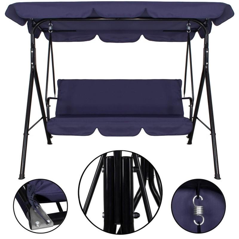 Садовые качели Just Garden Relax трехместная Синий (2661693894) - фото 6 Садовые качели Just Garden Relax трехместная Синий (2661693894) - фото 6