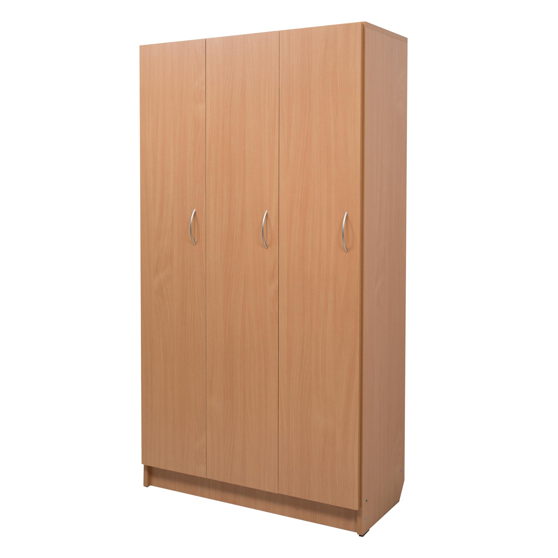 Шафа для одягу Goydalka 3-х секційна ЛДСП/кромка ПВХ Н770х330х1400 мм атуральний (42432) Шафа для одягу Goydalka 3-х секційна ЛДСП/кромка ПВХ Н770х330х1400 мм атуральний (42432)