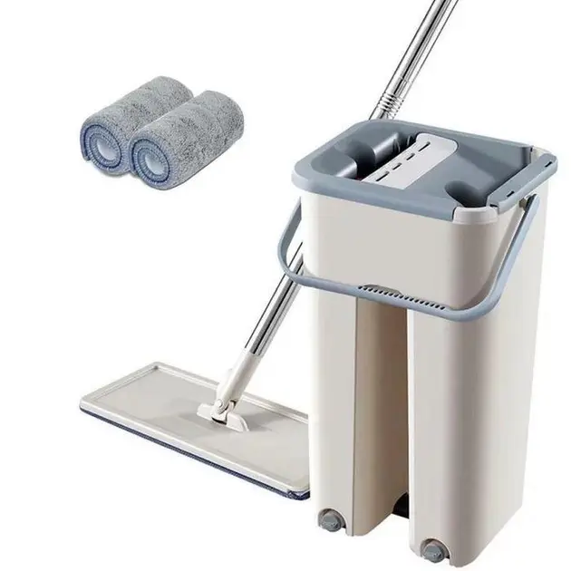 Швабра с ведром и самоотжимом Spin Mop Scratch Cleaning 360