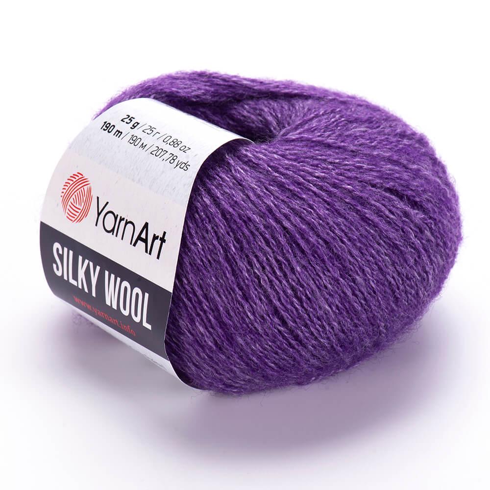 Пряжа YarnArt Silky Wool 334 Фиолет (6185)