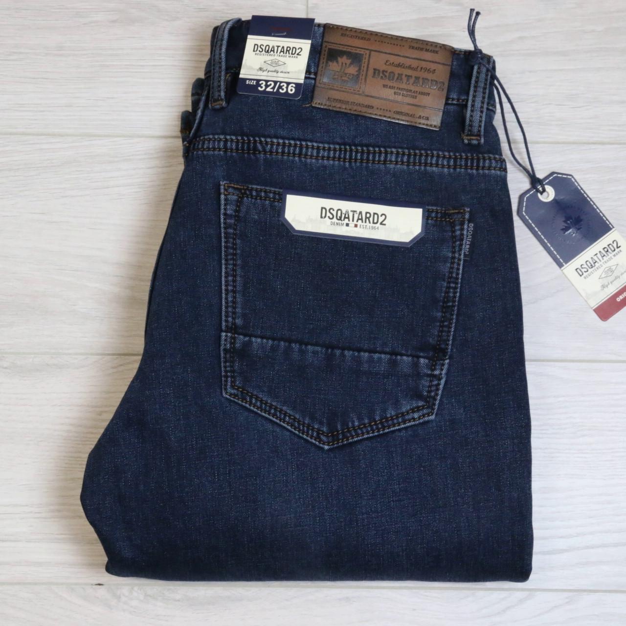 Джинси чоловічі зимові класичні Dsqatard 2 р. 36 Синій графіт (2285) - фото 9