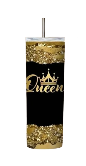 Термочашка из нержавеющей стали Queen с 3D-рисунком трубочкой и герметичной крышкой 600 мл Черный/Серебристый (2664272609) Термочашка из нержавеющей стали Queen с 3D-рисунком трубочкой и герметичной крышкой 600 мл Черный/Серебристый (2664272609)