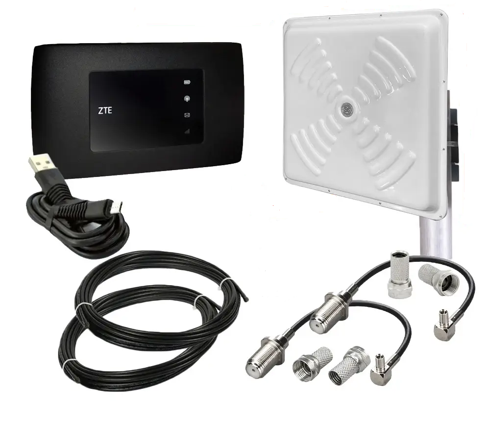Комплект с Wi-Fi роутером ZTE MF920 и мощная панельная антенна MIMO Energy 2x24 Maxi (1987174875)