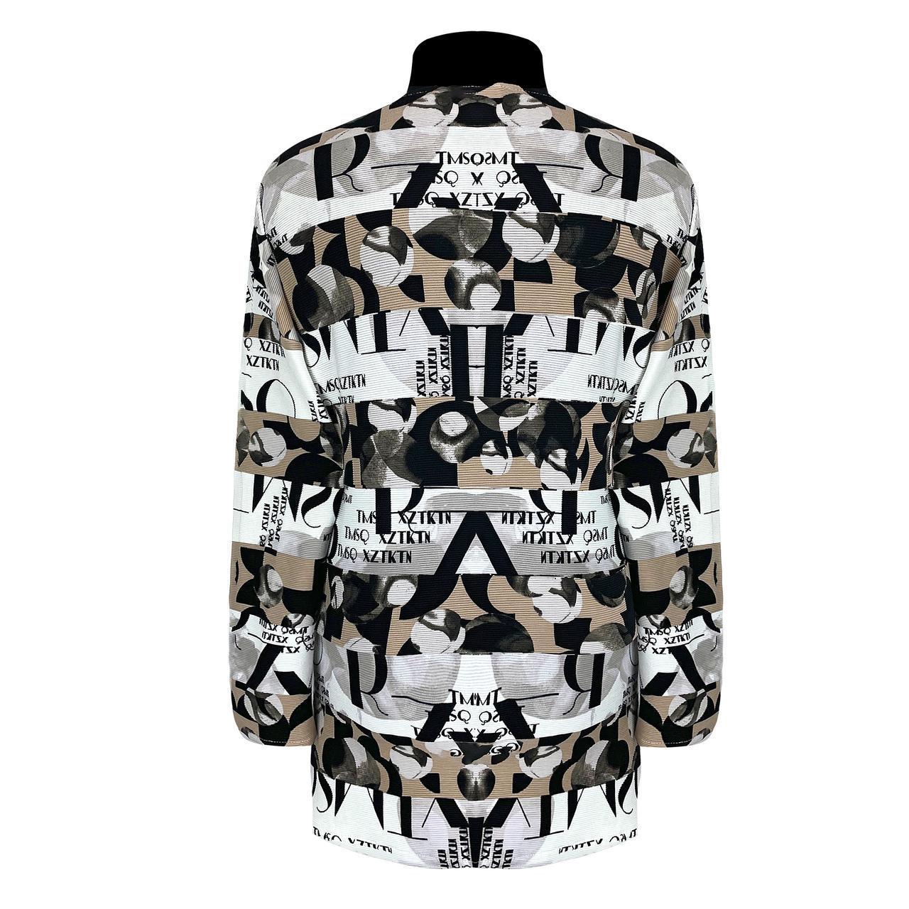 Блузка оттоман з довгими рукавами р.52-54 Білий (1081) - фото 3