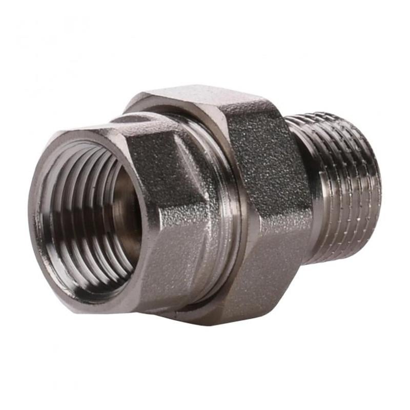 Американка никелированная прямая Karro 2" (TU-21467) Американка никелированная прямая Karro 2" (TU-21467)